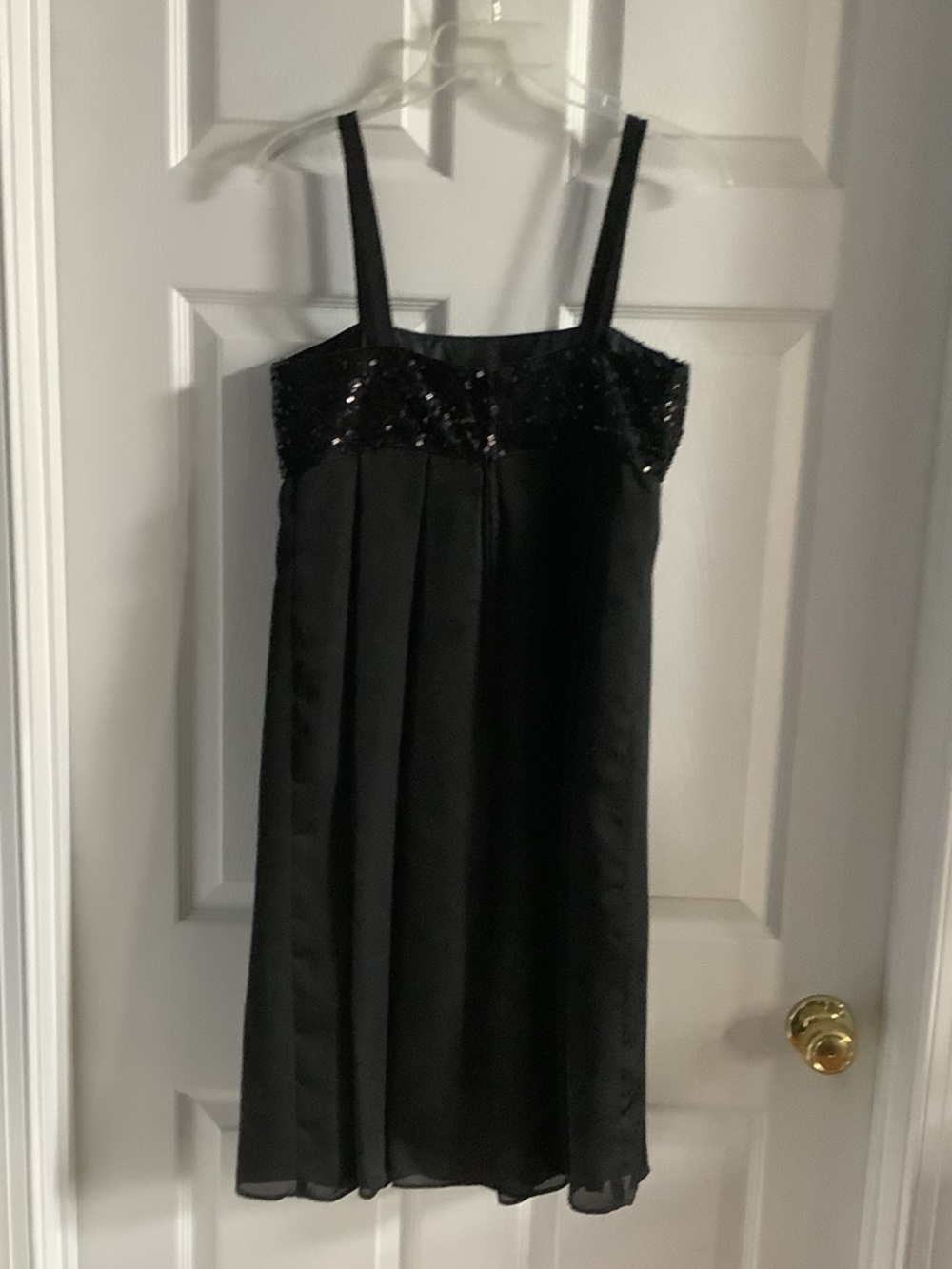 Dress Barn Black Sequin Bust Mini Dress - Picture 5 of 9
